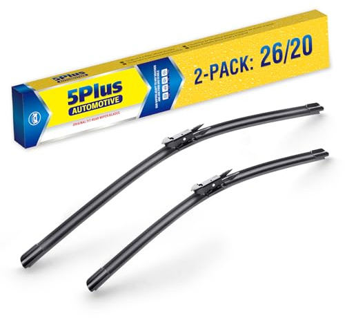 26+20 Windshield Wiper Blades Replacement For Toyota Avalon 2012-2005 /FORD Taurus 2018-2010 /LINCOLN MKS 2016-2010,Premium All-Season Automotive Replacement Windshield Wiper Blades For My Car