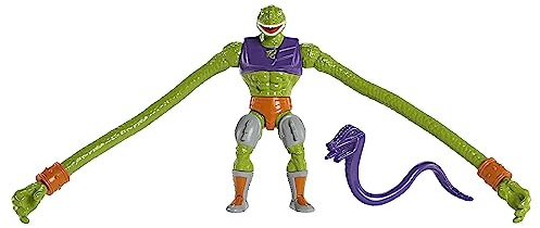 MASTERS OF THE UNIVERSE Snake Men Sssqueeze - Schlangenmensch Bösewicht mit beweglichen 18 cm großen Figuren, inklusive Zubehörteil, perfekt zum Sammeln und Spielen, HLB53, HKM78