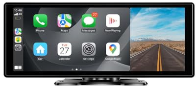 Navegador GPS con pantalla táctil, navegador por satélite, mapas, autoradio con CarPlay y Android + luz de freno HD, cámara de marcha atrás, sistema de aparcamiento compatible con Ford Transit Connect