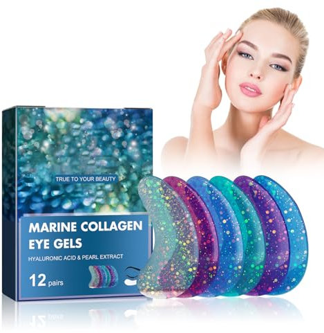 Paquete de Hielo de Gel para los Ojos, Almohadillas para los Ojos Contra las Ojeras, Máscara de Gel para los Ojos Reutilizable, Gel Ice Pack Almohadillas Refrescantes