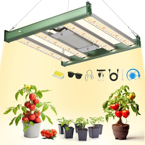 VAYALT 2024 Lampe Led Horticole, 1200W Lampes de Croissance Horticoles Chambre de Culture avec Led UV/IR, Lampe LED Horticole, Grow Light Pour Plantes IntéRieures, Graines, Bourgeons,Tente de Culture