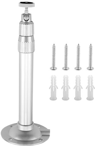 Staffa Proiettore Soffitto 200-400 mm Regolabile Alluminio Universale Supporto Proiettore 360° Rotabile Supporto Proiettore a Soffitto per Mini Proiettori, Videocamere e Telecamere Caricamento 5 kg