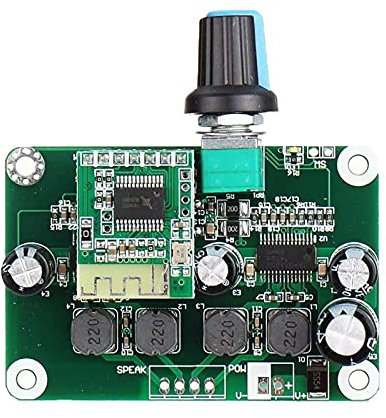 VAYEODEYU Scheda amplificatore audio, Modulo scheda amplificatore Bluetooth 4.2 TPA3110 30Wx2 8V-26V 63x43x15mm for altoparlante portatile USB, TV, DVD, navigatore satellitare