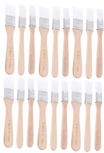 LIFKOME 1 Juego Pinceles De Pintura De Nylon Para Retocar Y Barbacoa Pinceles Para Pintores Y Cocineros 18 Piezas