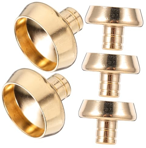 MALUGOGO 5 Soportes de latón para Quemador de Incienso de reflujo, Soportes de Incienso compactos de Metal para Conos y bastidores de incensario portátiles para el hogar, Yoga, Oficina