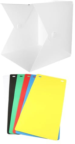 Sewroro Mini Box Fotografico LED Pieghevole 30 CM 6 Sfondi Colorati Copertura Portatile per Illuminazione Foto di Piccoli Oggetti Studio Fotografico Compatto e Facile da Montare