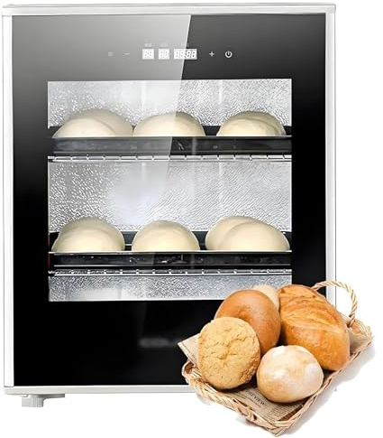 Elektrisk dej Proofer maskin, 40L fermentering med fuktighet och temperaturkontroll (20-50 ° C, 60-90% RH), effektiv för bröd och yoghurt tillverkning, energieffektiv