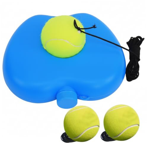 Goutdori Tennistränare, studsboll med viktad bas, solo övningsstudsboll för hem, bakgård, tennis, träning, studsboll, viktad bas studsboll, solo hem bakgård övning