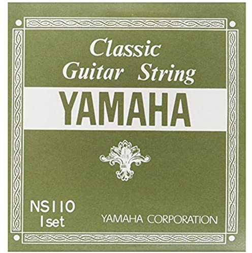 Yamaha NS110 Set Strings for Classical Guitar Set 1 to 3 Strings Nylon, 4 to 6 Strings Thin Nylon Wrapped Silver Wound