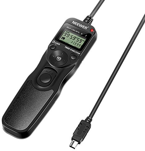 NEEWER Disparador Remoto con Temporizador Digital (Reemplazo para MC-DC2) para Cámaras Réflex Digitales Nikon D90 D600 D610 D3100 D3200 D3300 D5000 D5100 D5200 D5300 D7000