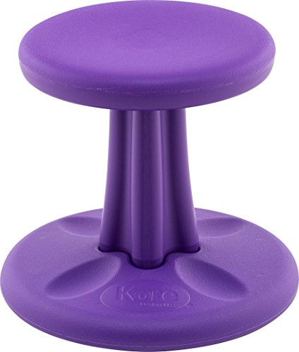 Kore - Sedia oscillante per bambini in età prescolare, sgabello flessibile per aule, asili e scuole elementari, età 4-5 anni, colore: viola (30,5 cm)
