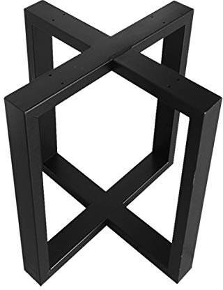 Pieds de Meuble de Bricolage réglables pour Usage intensif, Pieds de Barre en métal porteurs, Pieds de Table antidérapants en Laque Noire (Hauteur de 725 mm)