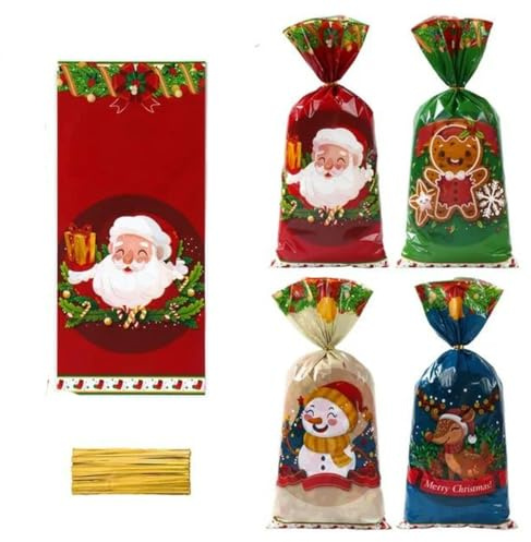 Candy Bar di Natale Borse di alce di Babbo Natale Decorazioni natalizie per la casa Natale Marry Cristmas Ornaments-2