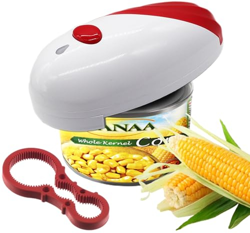 SAKUUMI Electric Can Opener - New 2024 Tin Opener for Almost Any Size Can - One Touch Switch Automatic Can Open with No Sharp Edges - Kitchen Gadgets for Arthritis and Cooks, AZW-600