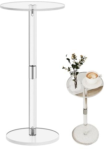 Xistuoz Piccola colonna/tavolino in acrilico//tavolo/rotondo/Ø 25,4 cm x altezza 54 cm