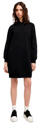 Armani Exchange Women's Arte Sella, Monogram Tape Detail, Dress, Black, S