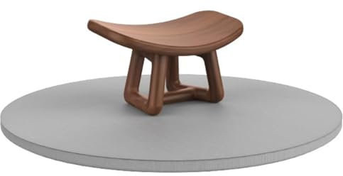 UPWONEC Massivholzmeditationshocker, Chinesischer Zen -Meditationshocker, Lanise Und Tenon Craft Kniehocker, Schwarzer Walnussmeditationshocker, Kompakt Und Tragbar,A and Cushion