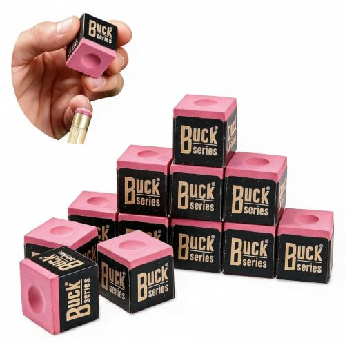 LaresDay 12 tizas profesionales para taco de billar con polvo aceitoso antideslizante para billar y billar de billar de billar – Tiza de precisión duradera para jugadores profesionales y entusiastas