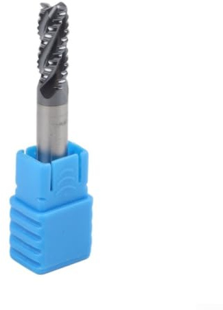AlTiN - Fresa per sgrossatura in carburo solido, 4 scanalature, 35 gradi, mano destra, per lavorazione di acciaio inossidabile e alluminio (6 mm)