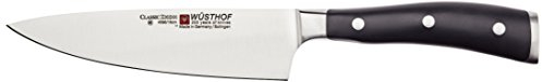 WÜSTHOF Kochmesser 16 cm Klinge, Classic Ikon (4596-7/16), Scharfes Küchenmesser, optimale Balance durch Doppelkropf