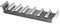 HENDI Brötchenhalter, für 7 Brötchen, Taco Halter, Taco Gestell, 475x105x(H)60mm, Edelstahl