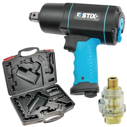 Stix STT-22 Druckluft-Schlagschrauber 2200Nm 3/4 Pneumatisch Schrauber mit Koffer