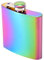 LAWALEISHE 6oz Stainless Steel Hip Flask,Rainbow Portable Flask,Portable Leakproof Drink Pot for Outdoor Parties,Camping, Hiking,Men and Women
