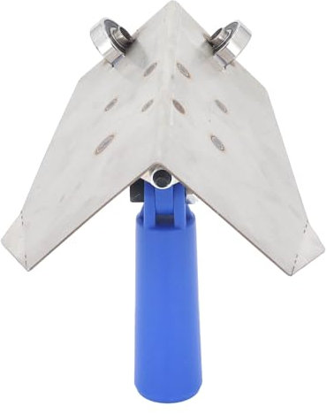 Paleta de Esquina de Acero Inoxidable, Hecha a Mano con Rotación de 360° para Suavidad, Ideal para Renovaciones Interiores, Paleta de Esquina Interior Espátula de Esquina de
