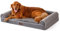 MEWOOFUN Orthopädisches Hundebett Grosse Hunde, 110x76 cm XL Hundesofa Hundekissen mit Eierförmiger Kistenschaum, Hundecouch Waschbares mit mit DREI erhöhte Ränder, Abnehmbarem