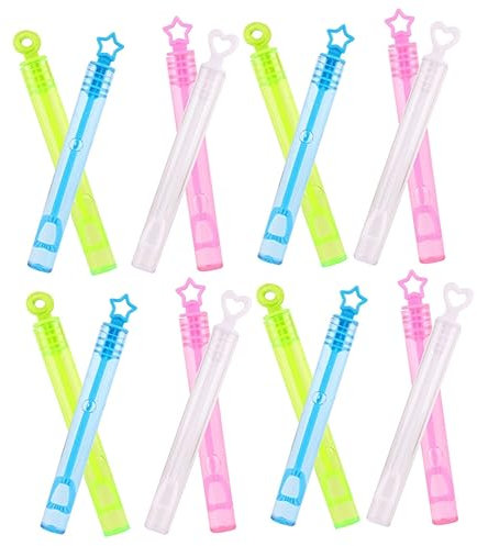JOINPAYA 30 Stück Seifenblasenstäbe Bunte Seifenblasenstäbe Lustige Seifenblasenstäbe Sternendesign Seifenblasenstäbe Kinderspielzeug Seifenblasenröhre Tragbare