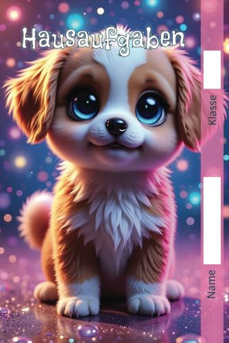 Hausaufgabenheft süßer Hund