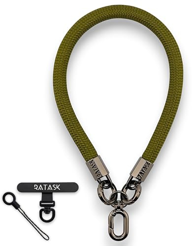 RATASK Wrist Strap Lanyards, Mobile Phone Lanyard, Camera, Keys, Mobile Pendant Accessory, Strong & Durable Rope Strap (10mm Thickness) (Khaki)