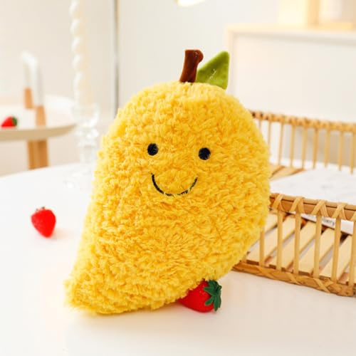 DIFLAX Mango Peluche, Mango Cojín, Mango, Mango Pequeño, Peluche, Mango 25 cm, Niños Adultos Regalos Pascua, Carnaval, Día del Niño