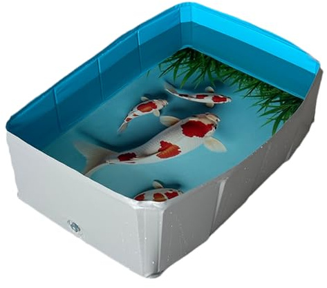 Dopsyesn Piscina De Baño para Mascotas - Bañera De Perro Plegable De PVC con Forma Cuadrada - Bañera Antideslizante para Cachorros Gatos Y Animales Pequeños Medianos Y Grandes