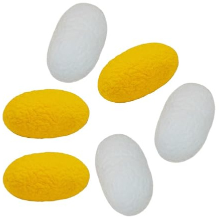 Kattleksaker för inne,Kattleksaker för inne 6X naturlig tristesslindrande | Cocoon leksaker i natursilke för Kattunge Inomhusaktivitet Lek Träning Tuggning Tristess Lindring Silk Cocoon Aktivitet L