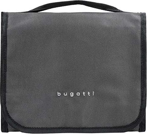 Bugatti Lima Kulturbeutel, Kompakter Organizer, All-in-One Hygienetasche Reiseorganizer Modern Pflege, Praktisch zum Aufklappen, Mehrere Fächer, Unisex, 2L Volumen, Stilvolle Aufbewahrung