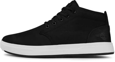 Timberland Men's Davis Square Hiker Boots, Black Nubuck, 9 UK