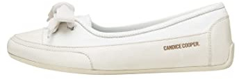 Candice Cooper Ballerines en Cuir tamponné, Blanc- 34