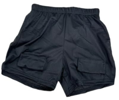 Baoblaze Lockere Hockey-Shorts für Herren, Schutzausrüstung, Unterstützung, leicht, bequem, atmungsaktiv, Supporter-Mesh-Shorts für Fußball, Keine Schrittschale, M