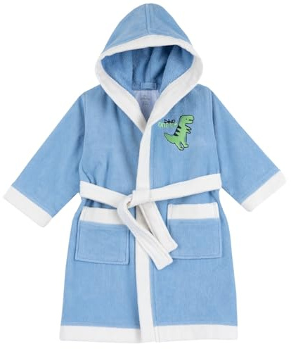 Chicco, Accappatoio Bambino e Bambina, in Morbida Spugna 100% Cotone, con Cappuccio e Cintura, Designed in Italy