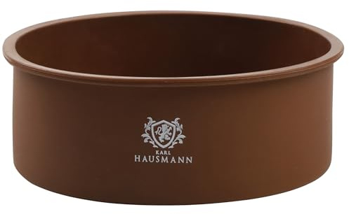 KARL HAUSMANN Silikon Backform Rund - Ø 16 cm - Braun Kuchenform - Silikonbackform - Silikon Springform - Tortenform - Runde Silikonform Backen - Kuchenbackform - Backformen - Silikonformen Torte