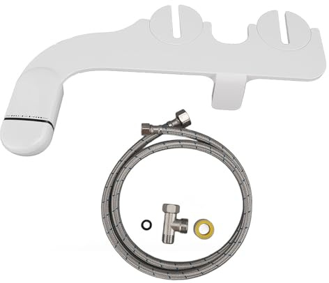 Accesorio de bidé para inodoro, pulverizador de inodoro con presión de agua ajustable, limpiador de bidé estándar europeo de 3/8 pulgadas para higiene del baño, Metal ABS