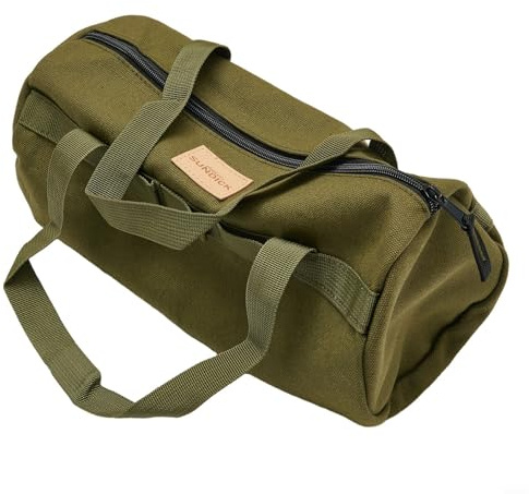 Bolsa de almacenamiento para camping, bolsa de almacenamiento de herramientas de lona para tienda de campaña/bolsa de clavos para el suelo/organizador de cuerda de martillo para acampar al aire libre