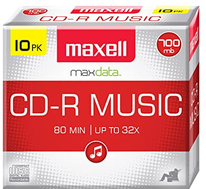 Maxell 80-Minute Music CD-Rs (625133)