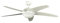 Pepeo Melton Ventilatore da Soffitto 1341201033 con Telecomando incluso, Rivestimento di Color Bianco, Pale Bianco, 132 cm