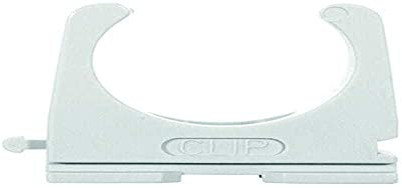 fischer Rohrlcip RC IEC 32, Hohe Flexibilität, Kompatibel mit 11-mm-Profilschienen, Leichte Montage durch Langloch, Koppelung von bis zu drei Rohrclips, 40 Stück