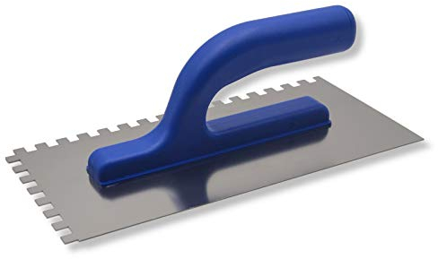 DEWEPRO® Truelle dentée – Spatule dentée – Truelle dentée – Denture : 8 x 8 mm – Modèle LIGHT – Truelle dentée – Lisseur à dents