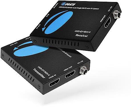 OREI HDMI Extender UltraHD Over Single Cat6/Cat7 Cable 4K @ 60Hz with HDR & IR Control - Up to 165 ft EDID Management