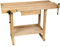 SIP Beech Wooden Workbench with Drawer, Shelf & 2 Work Bench Vice 1350 x 620 x 900mm