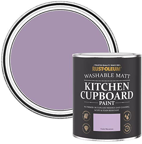 Rust-Oleum Purple Kitchen Cupboard Paint in Matt Finish - Violet Macaroon 750ml